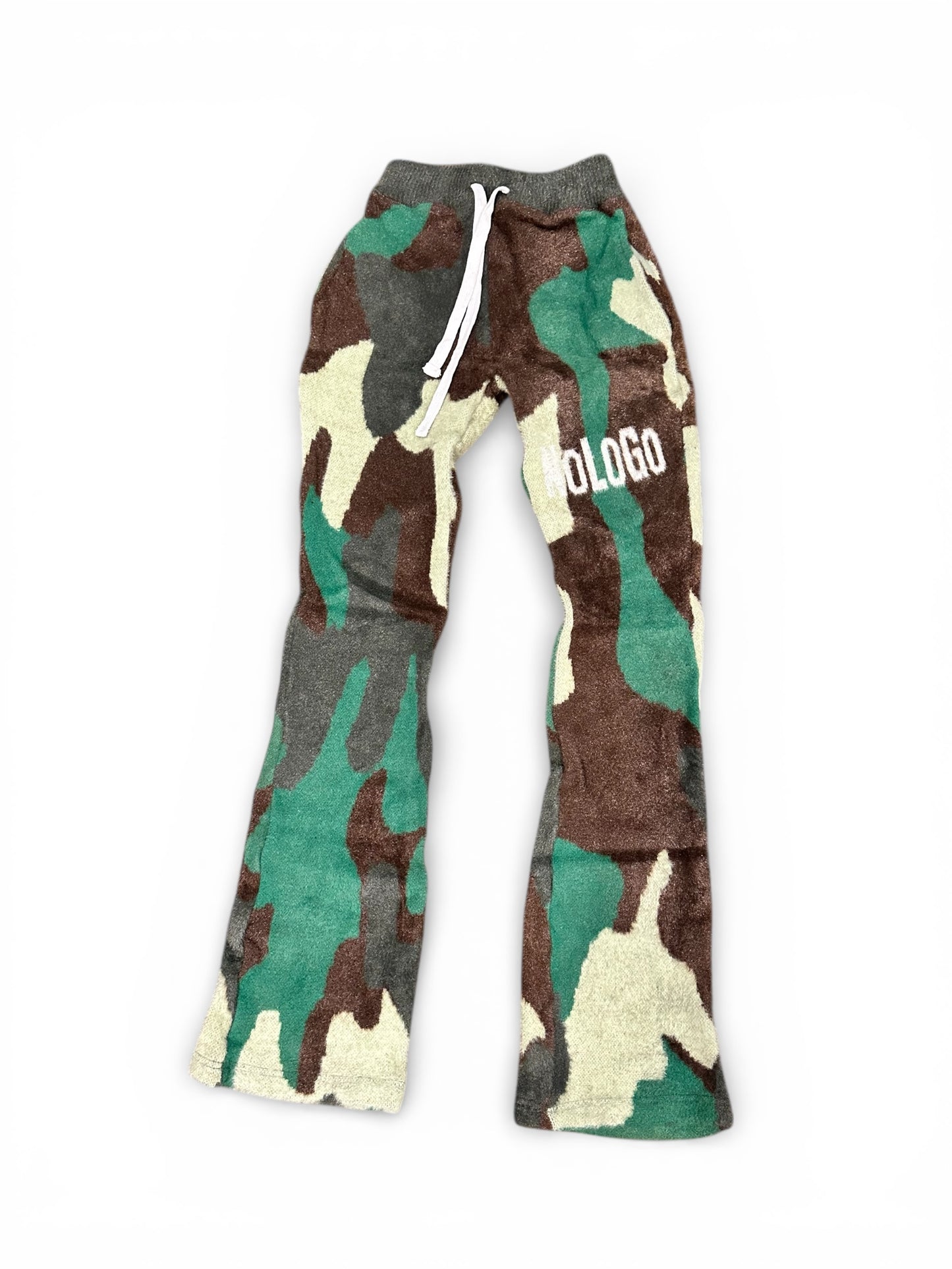 Green camo mohair pants