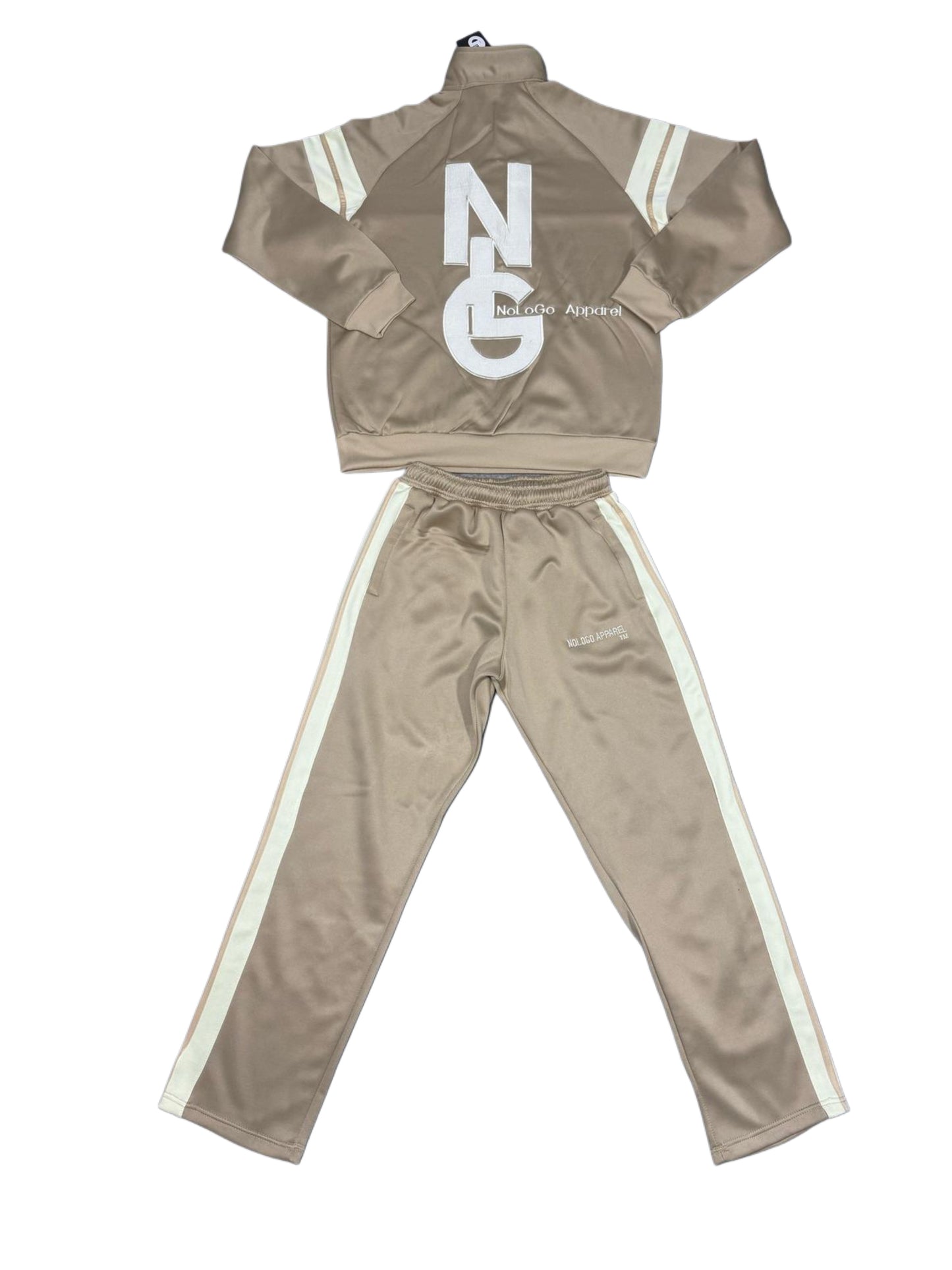 NoLoGo Tan & Off white tracksuit