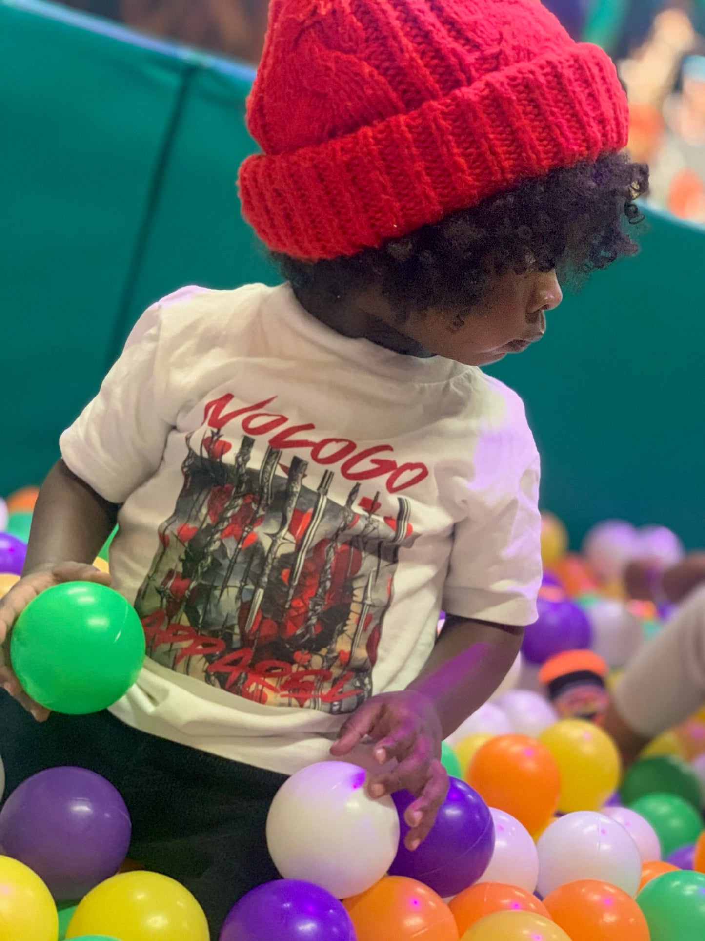 NoLoGo dagger heart toddler short sleeve tee