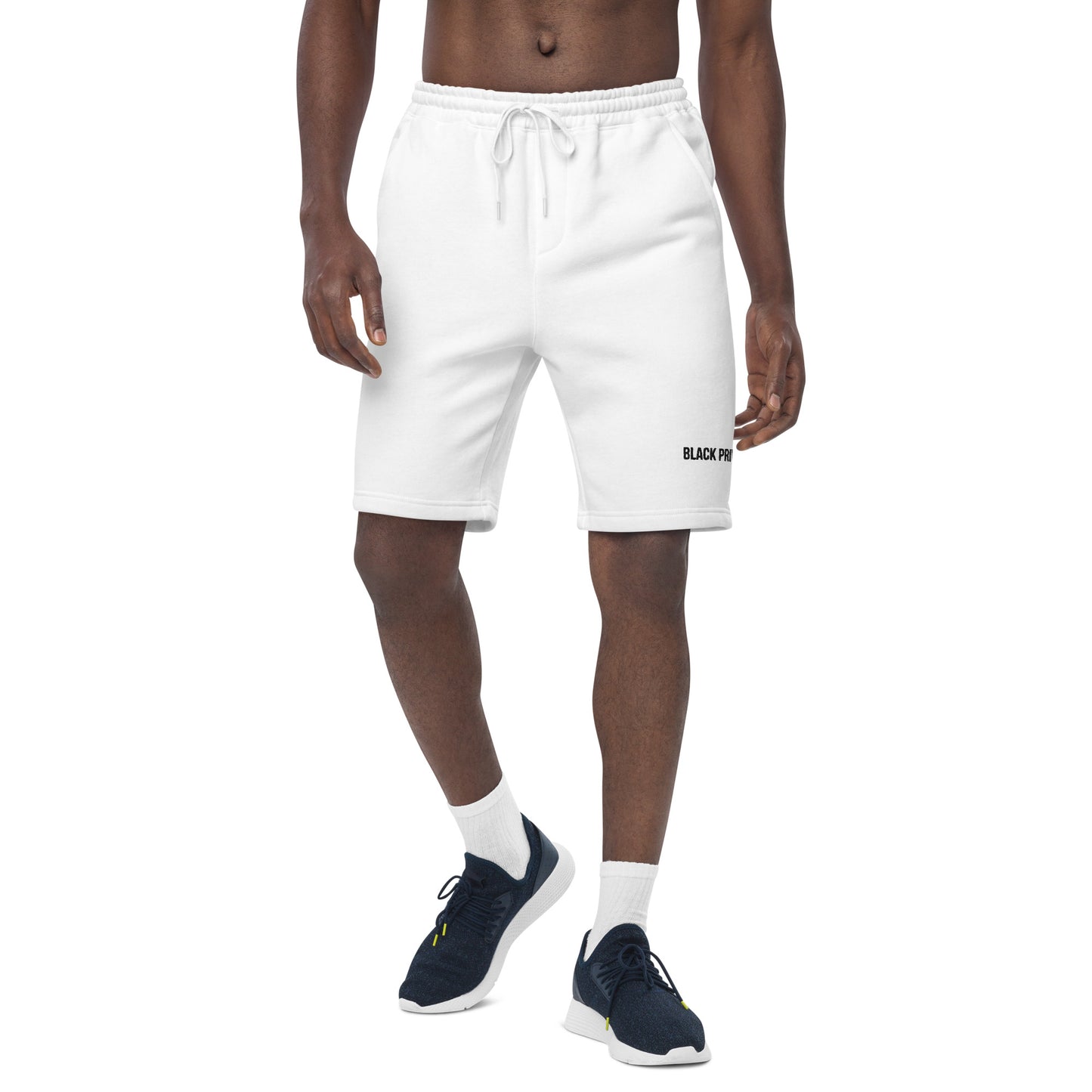 Black Privilege men's fleece shorts