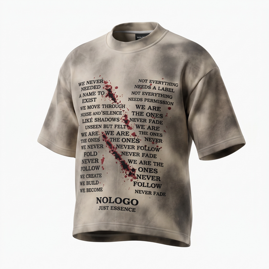 NoLoGo message heavy tee