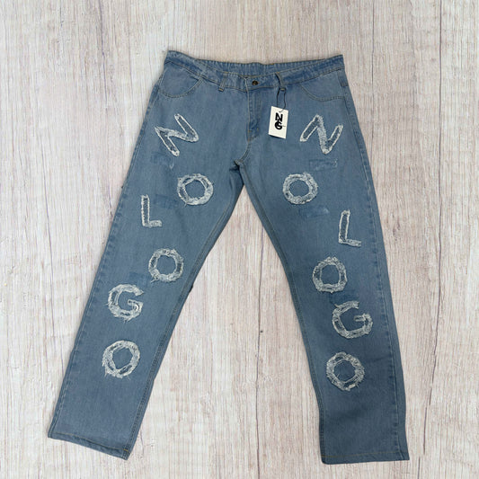 NLG by NoLoGo men's denim destressed jeans