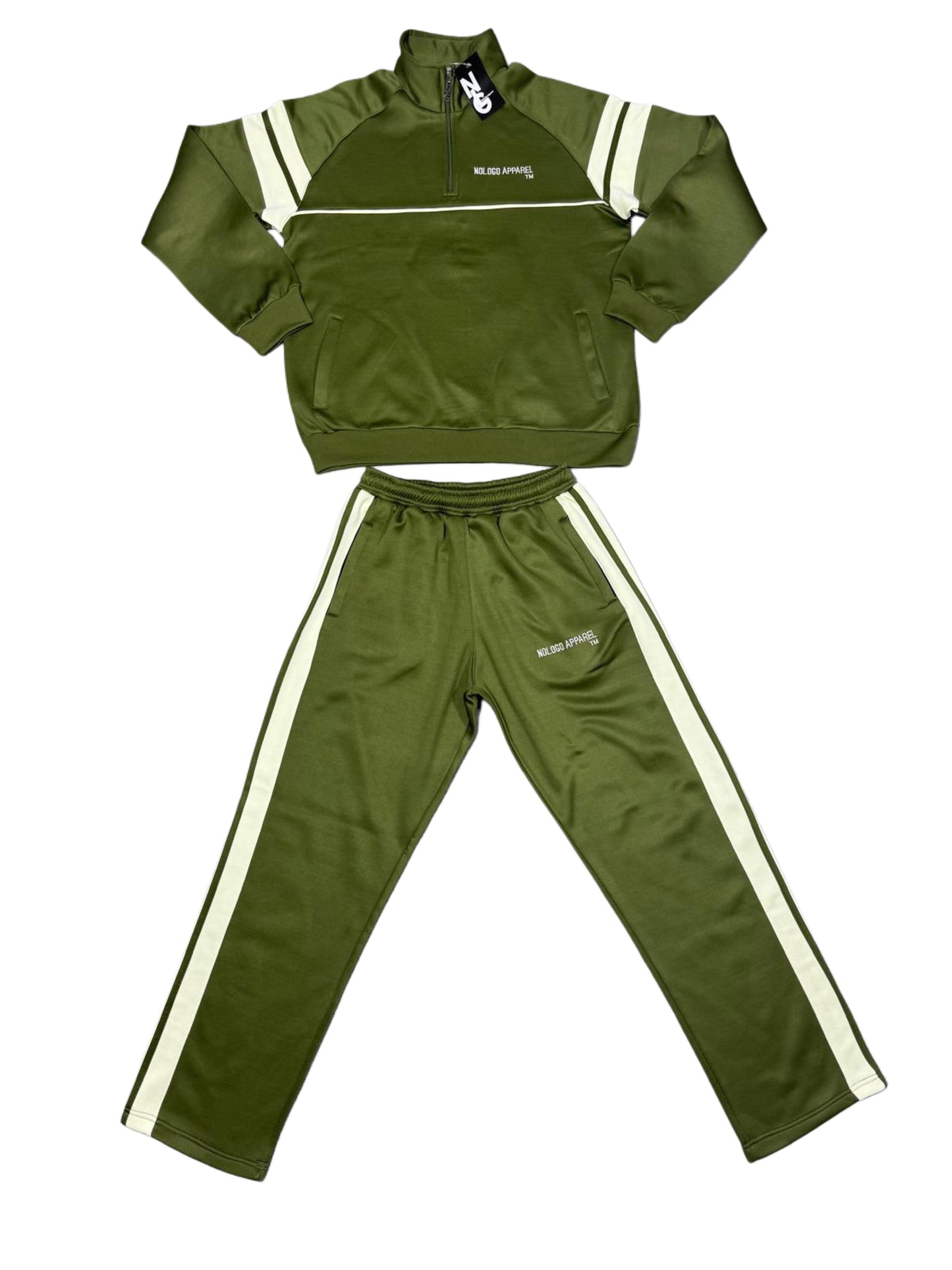 NoLoGo olive green tracksuit