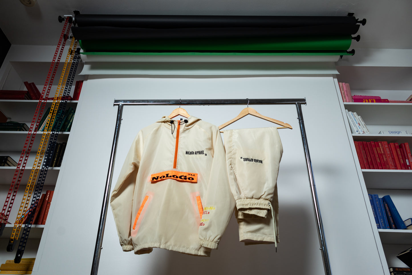 NoLoGo Tan & Orange windbreaker set