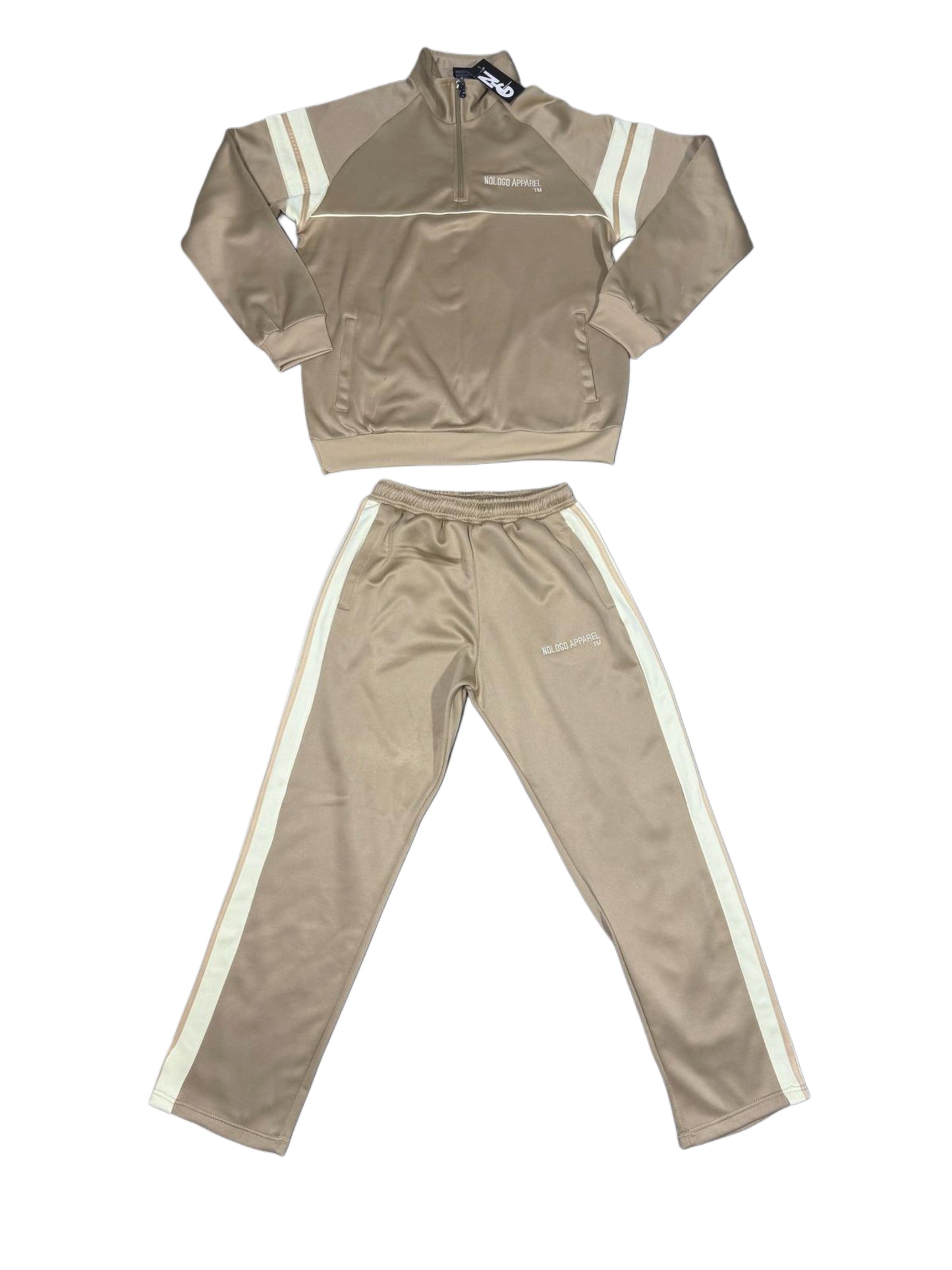 NoLoGo Tan & Off white tracksuit