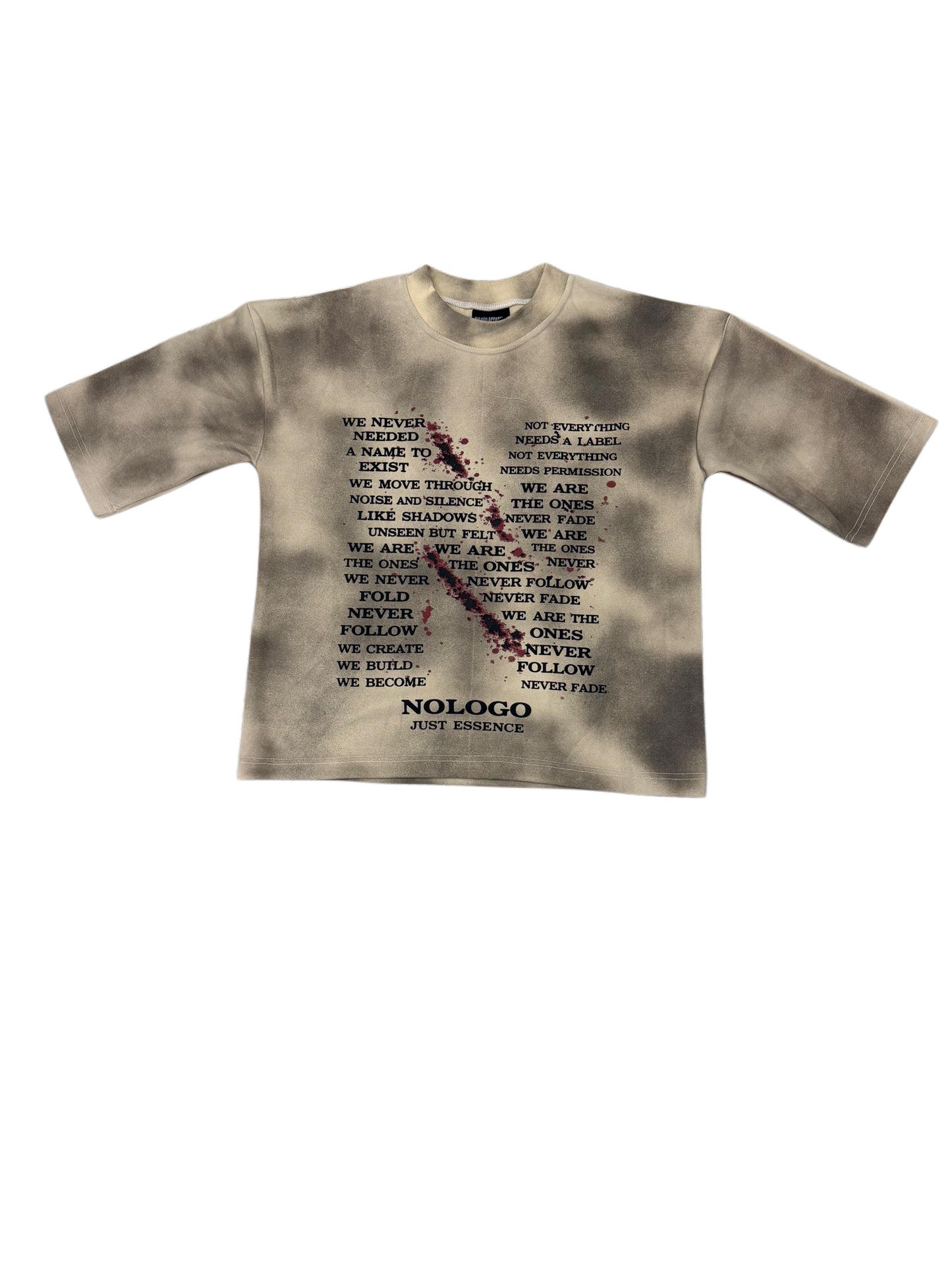 NoLoGo message heavy tee