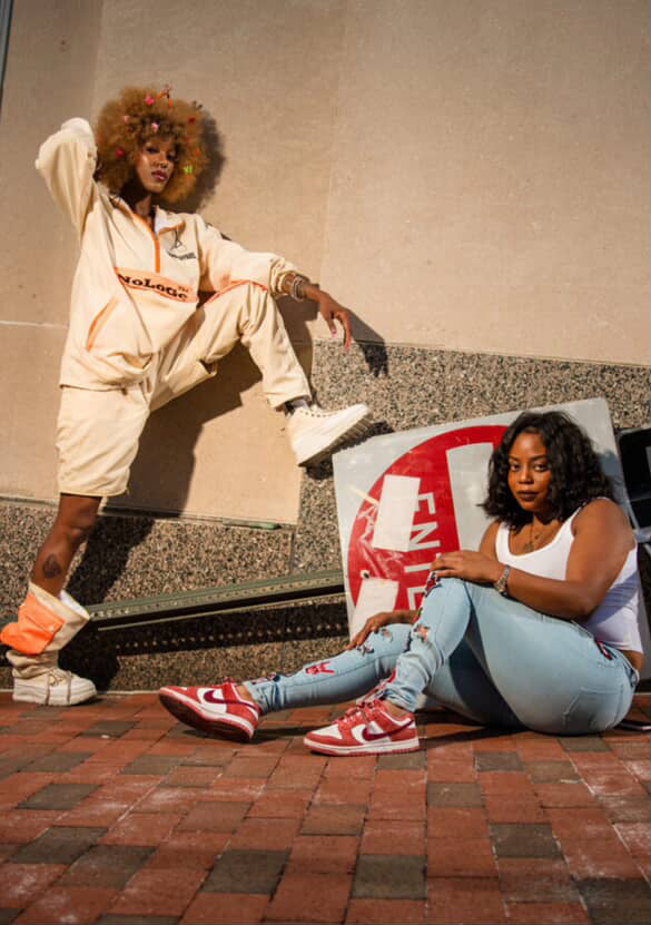 NoLoGo Tan & Orange windbreaker set