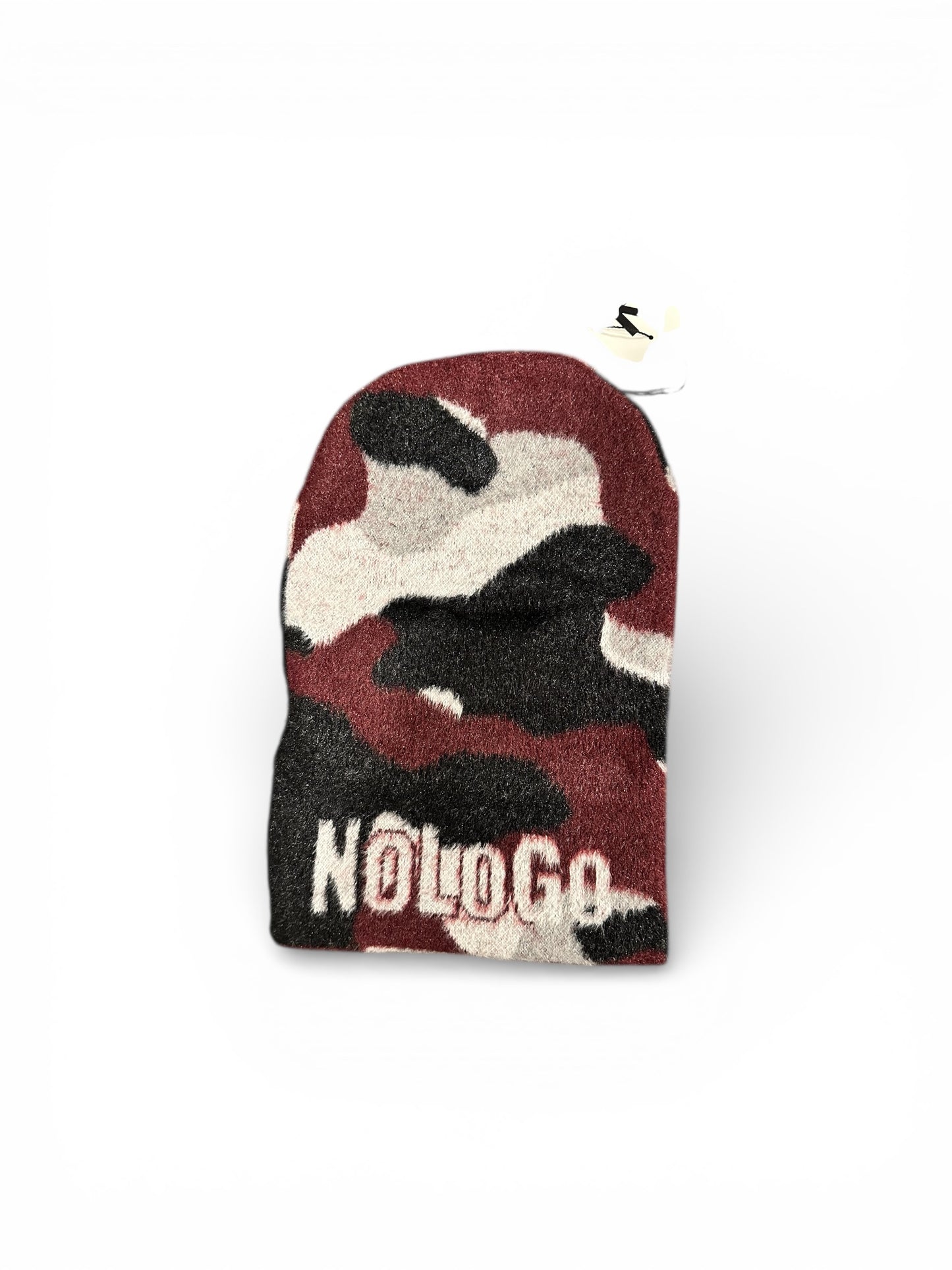 Camo burgundy ski mask