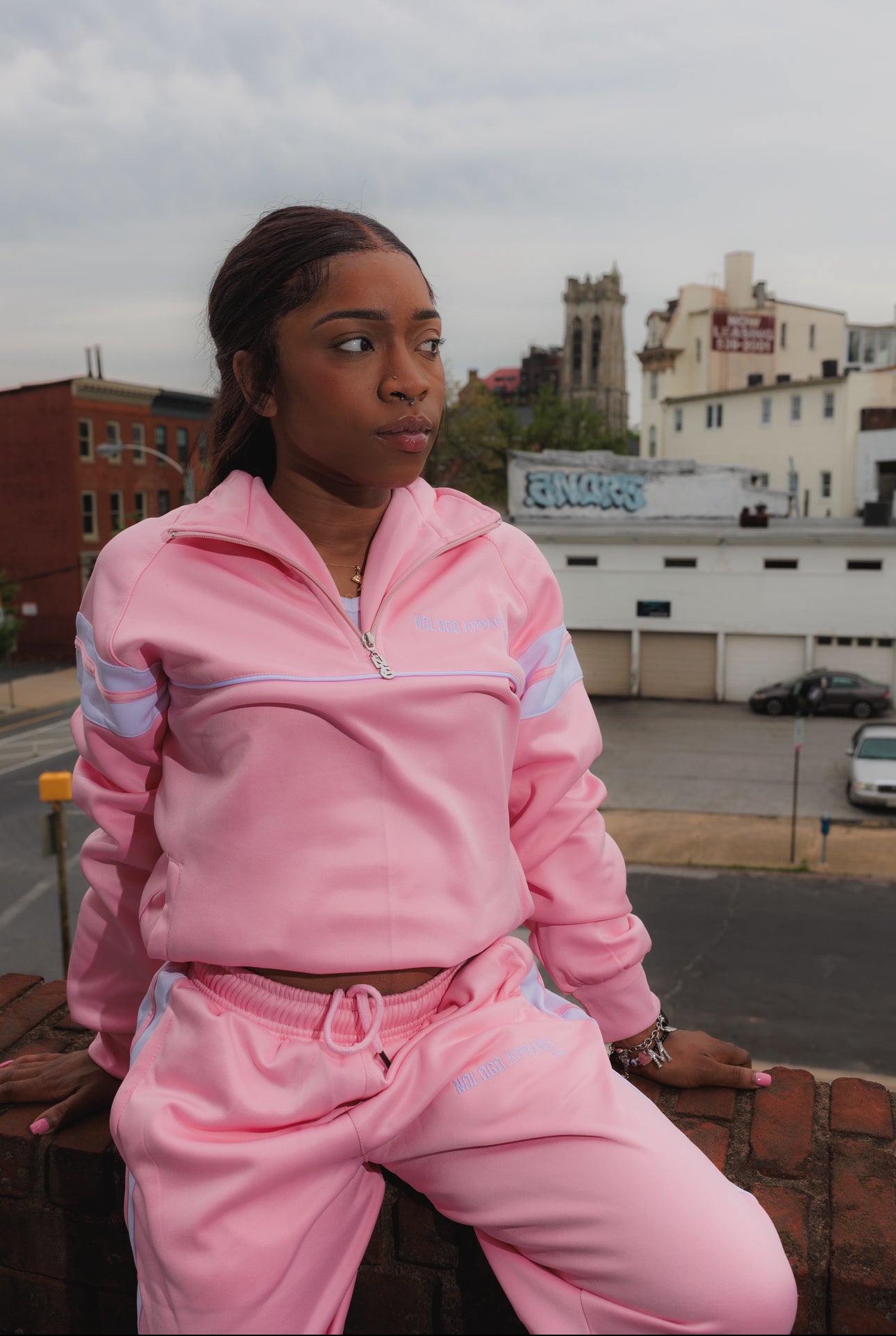 NoLoGo Easter pink tracksuit