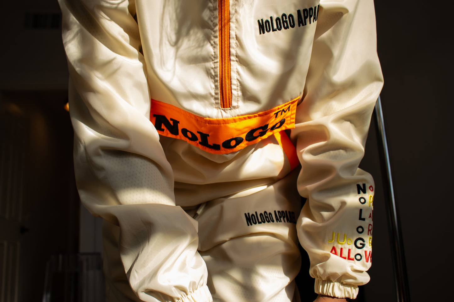 NoLoGo Tan & Orange windbreaker set