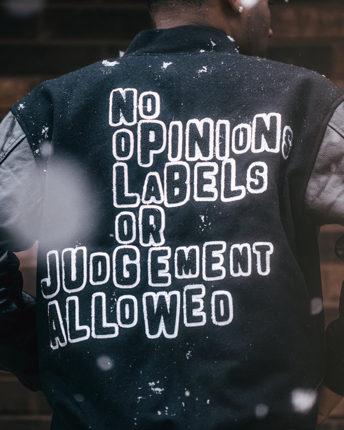 Mission statement men’s varsity jacket