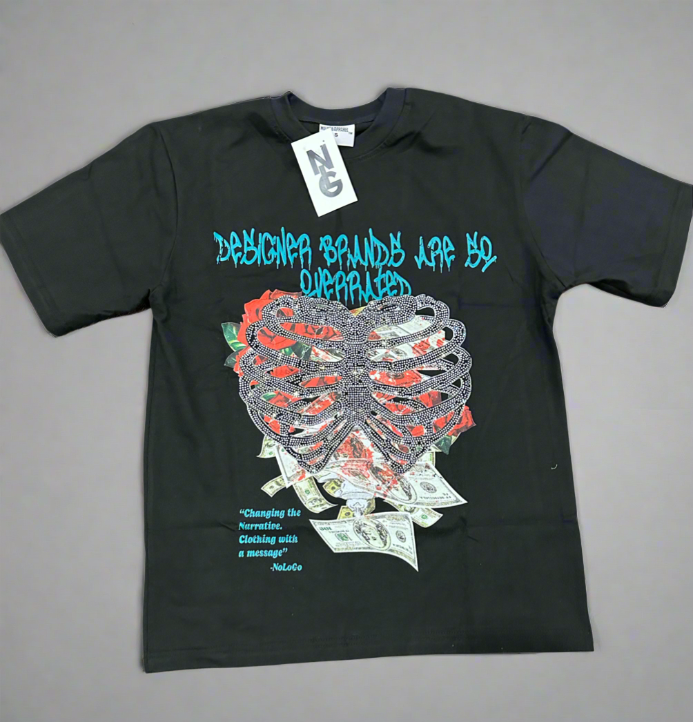 Designer brands are overrated bling t-shirt