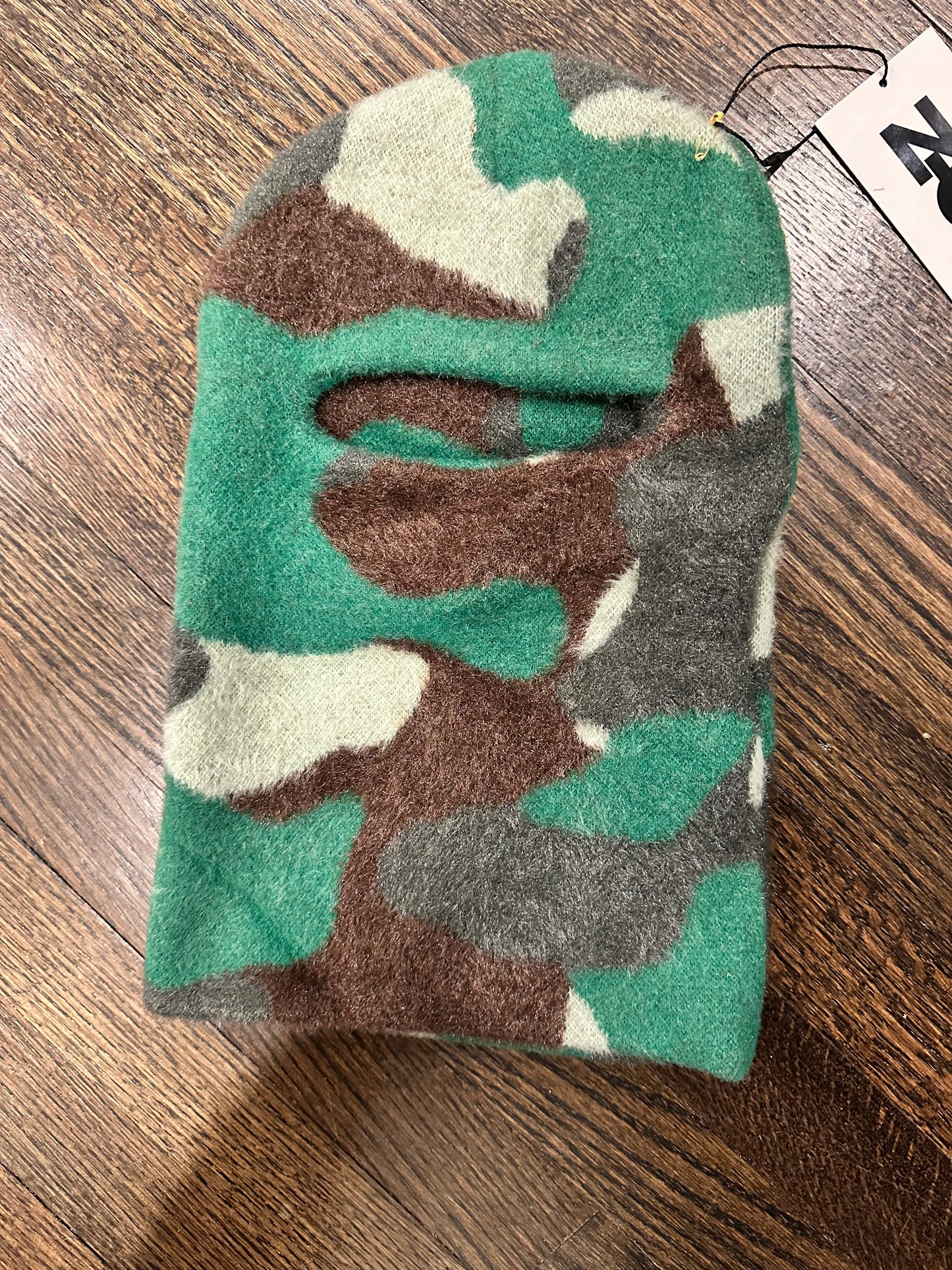 Camo green ski mask