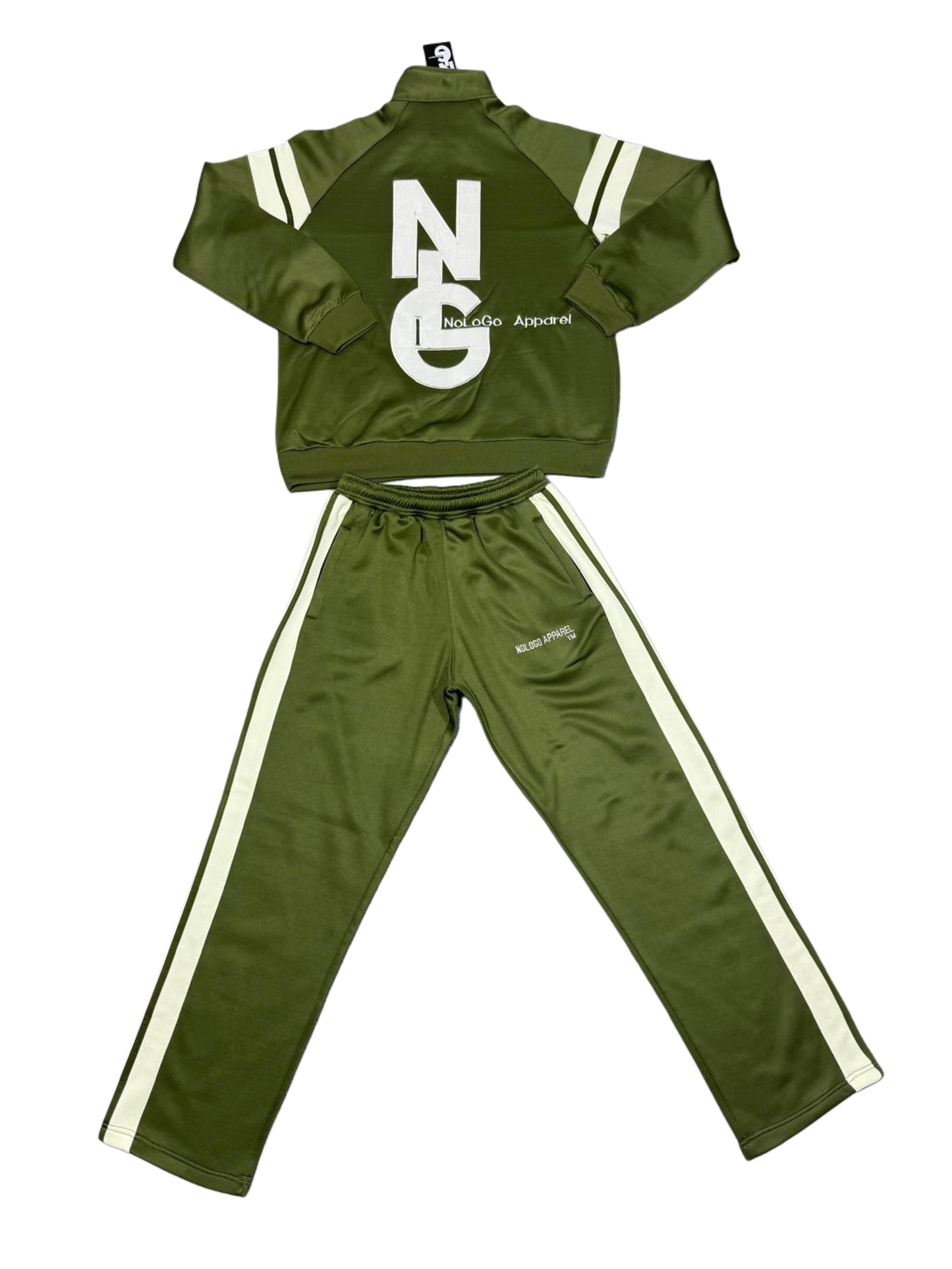 NoLoGo olive green tracksuit