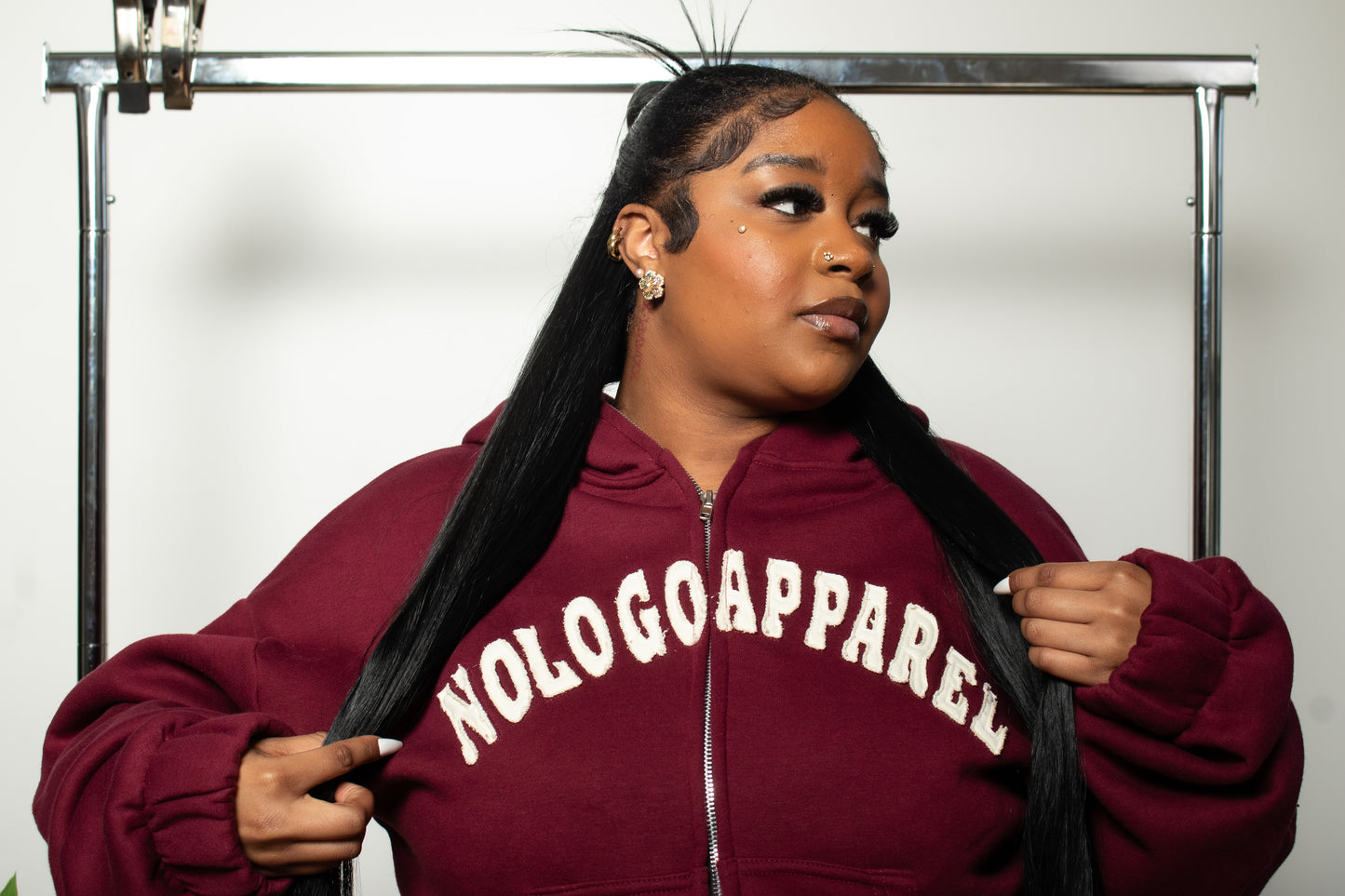 NoLoGo Cranberry Hoodie