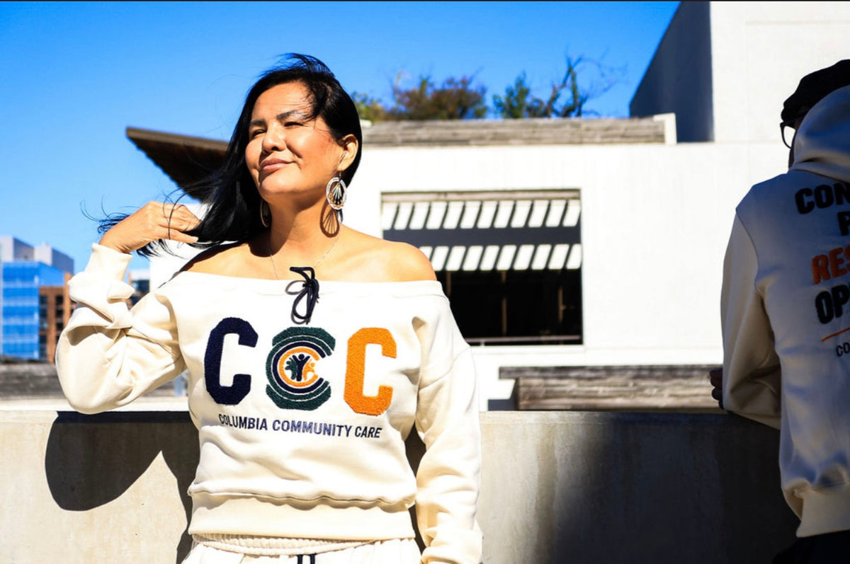 The CommUNITY Luxe | Women’s Off-Shoulder Sweatshirt