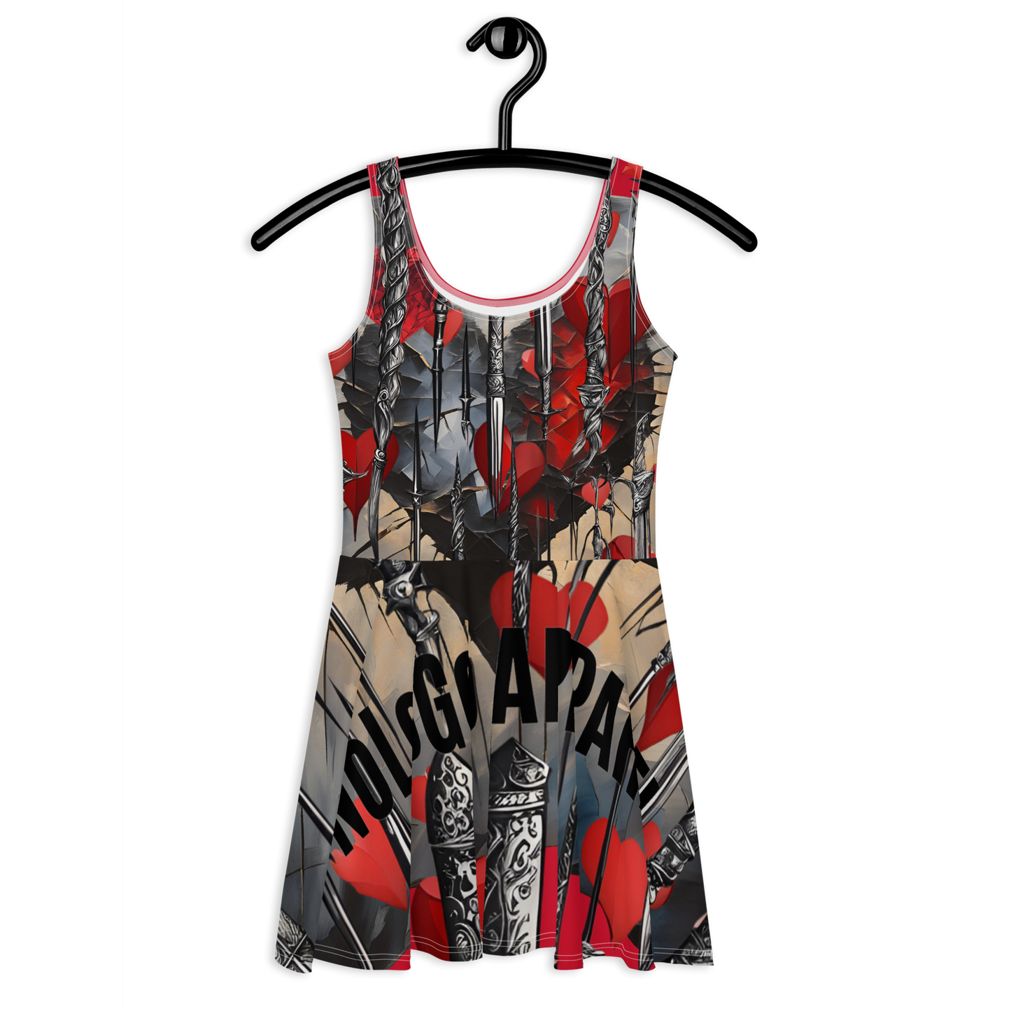 NoLoGo dagger hearts skater dress