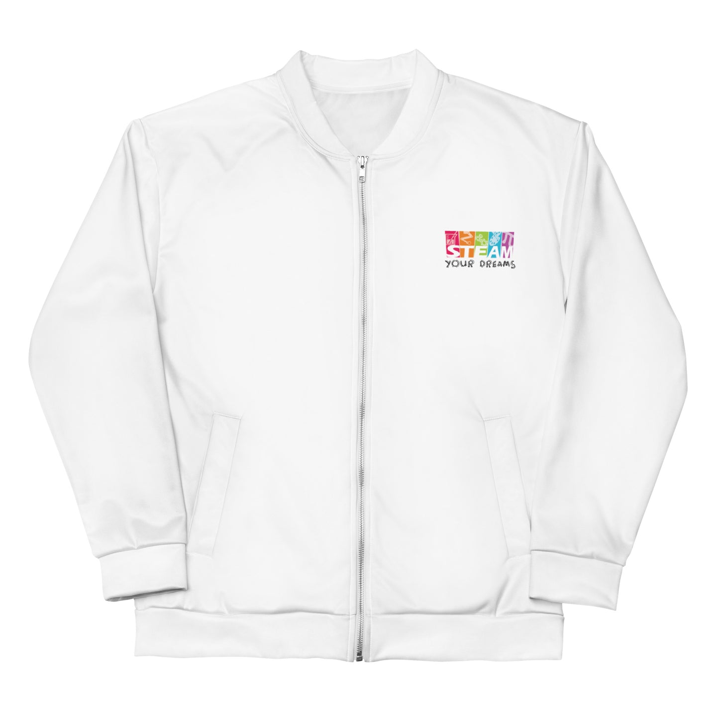 Steam sports unisex bomber jacket