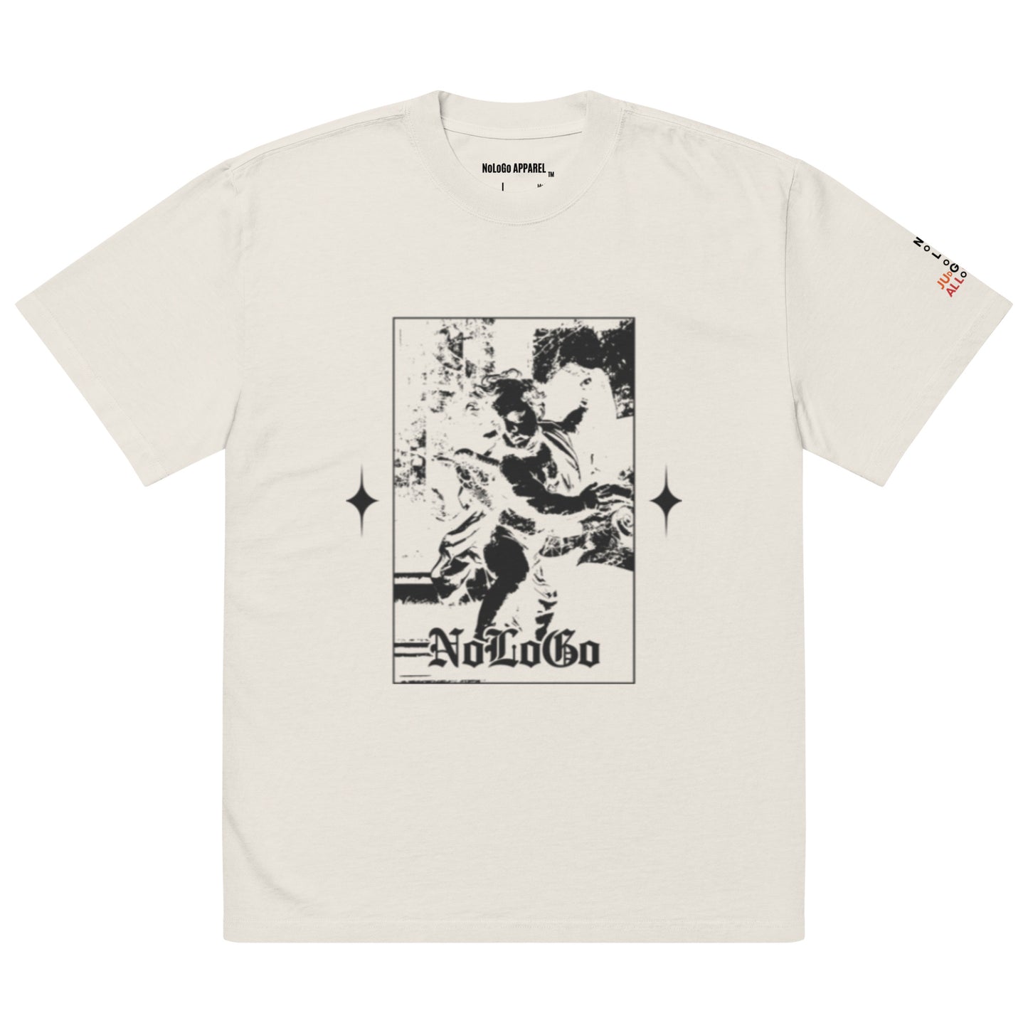 NoLoGo "Old English" oversized faded t-shirt