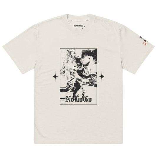 NoLoGo "Old English" oversized faded t-shirt