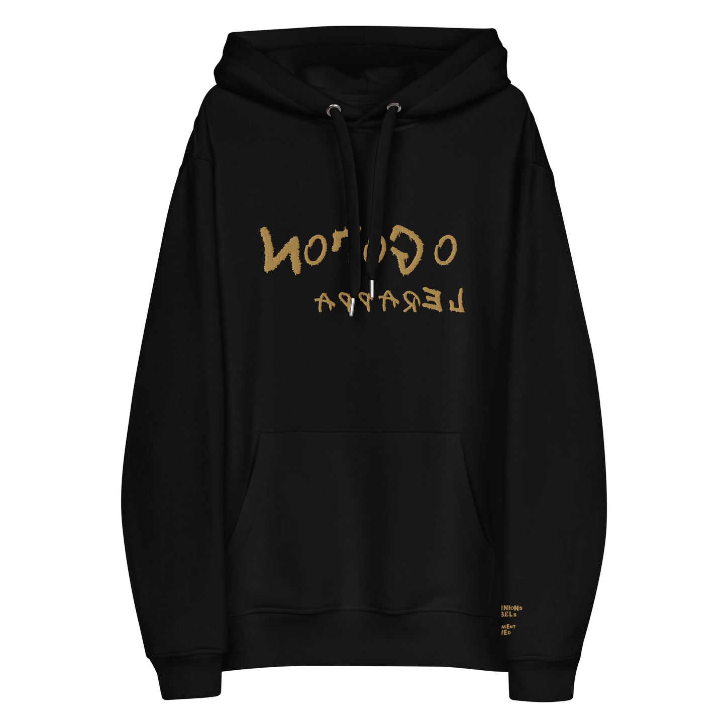NoLoGo upside down and backwards premium eco hoodie