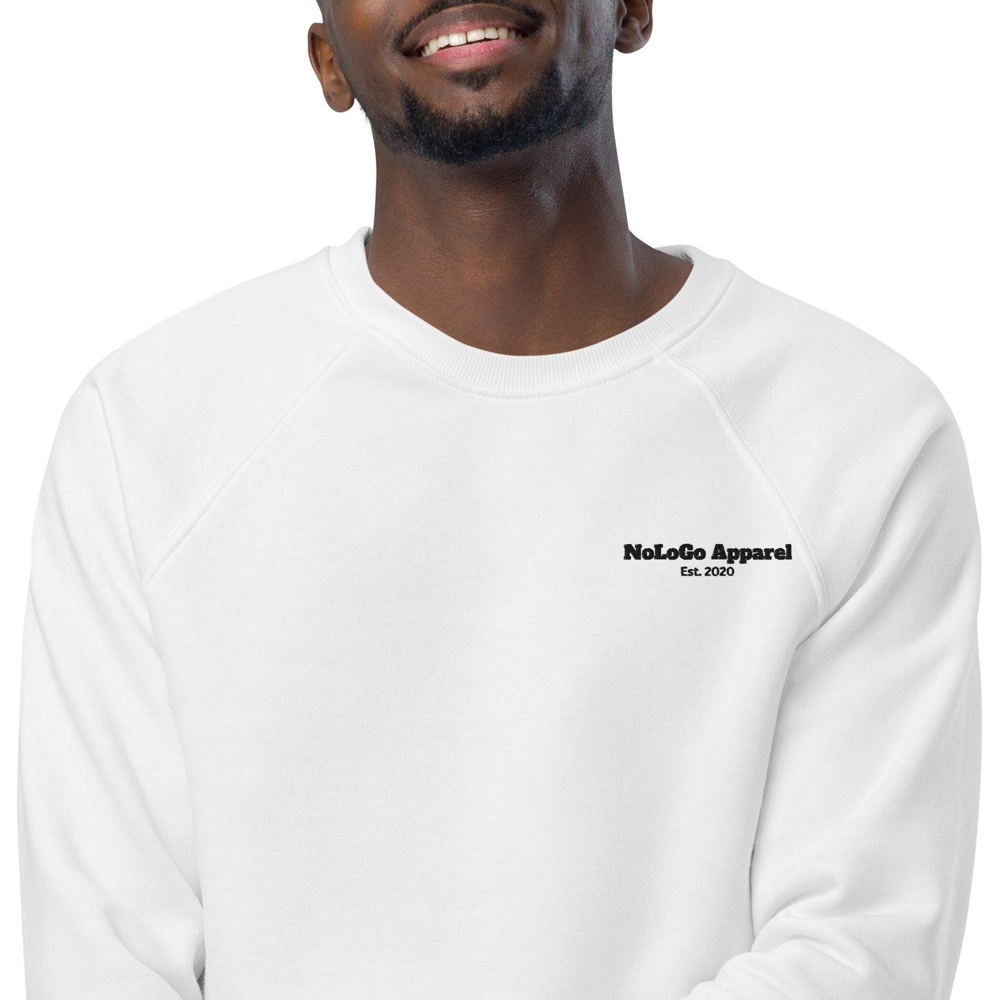 NoLoGo Apparel unisex organic raglan sweatshirt