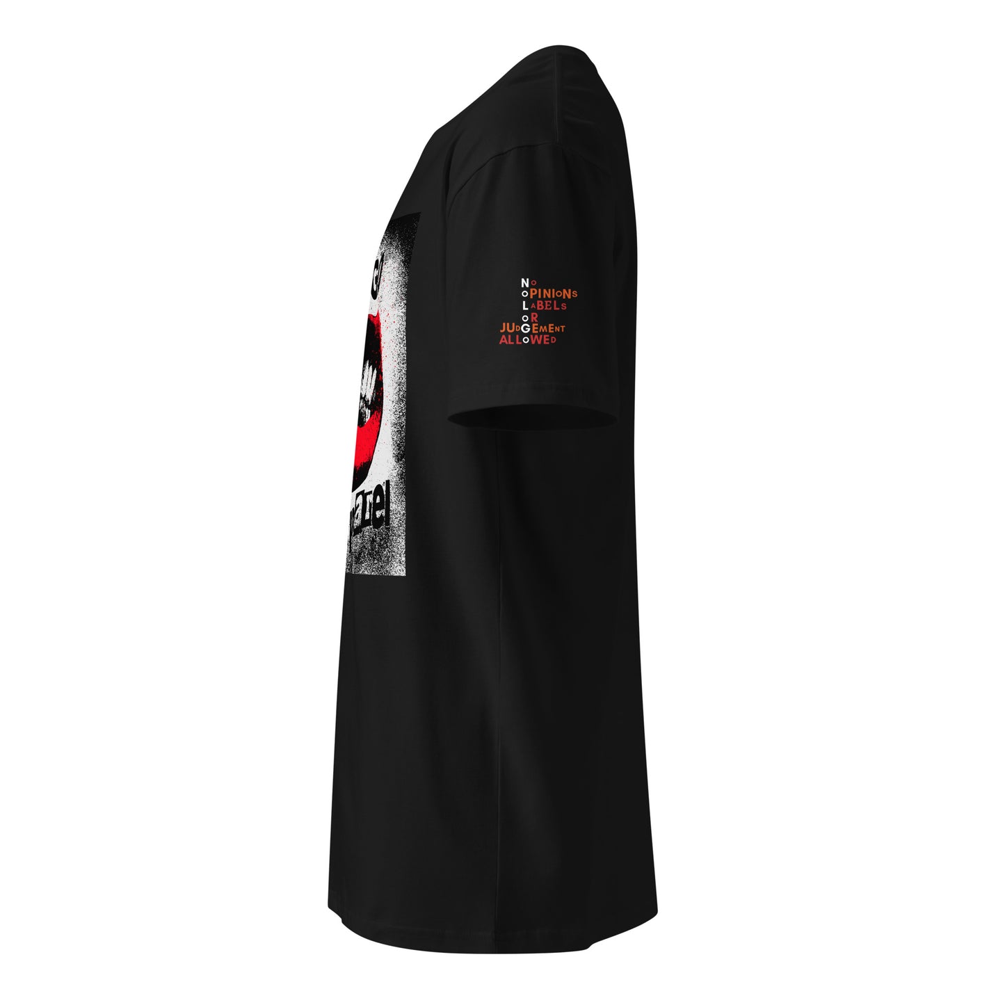 NoLoGo red lip unisex premium t-shirt